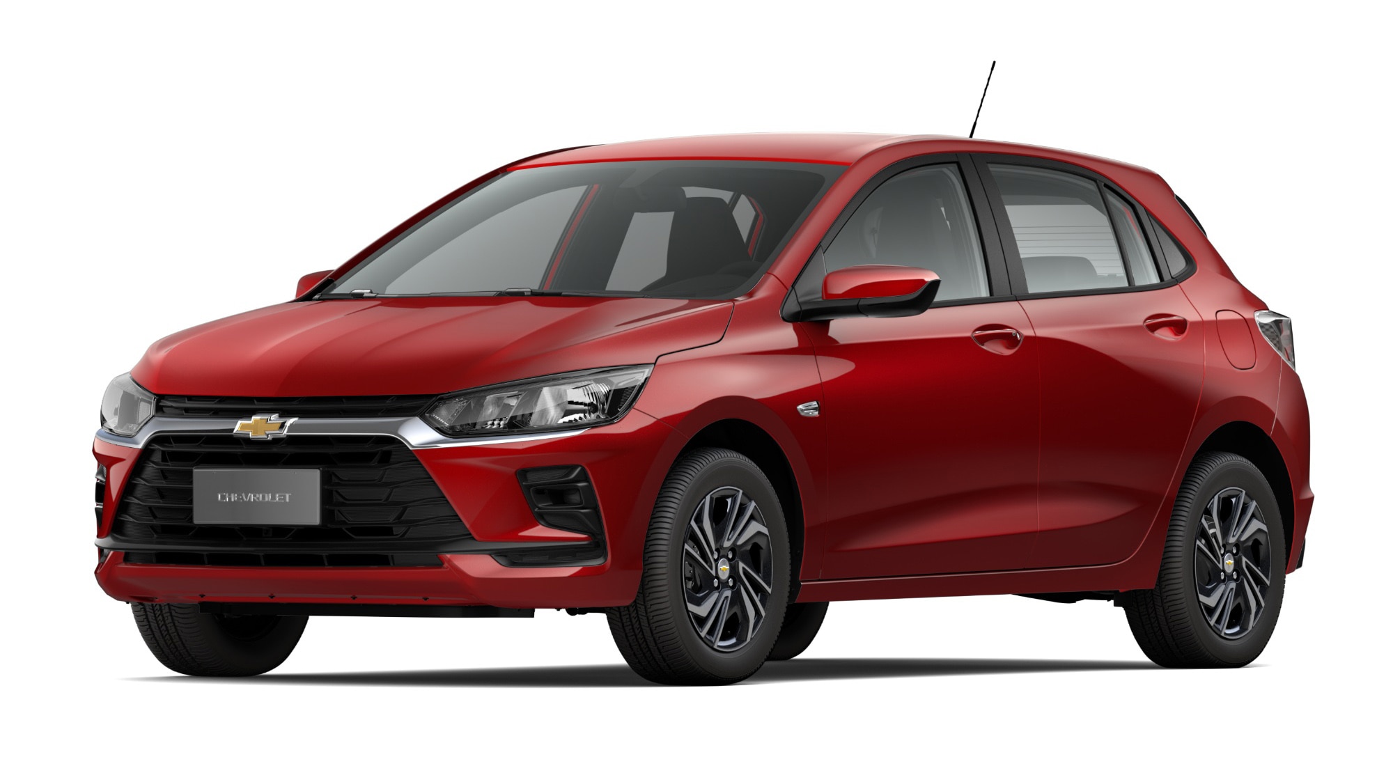 Carro Onix 2027 - Modelo 1.0 MT na cor Vermelho Scarlet