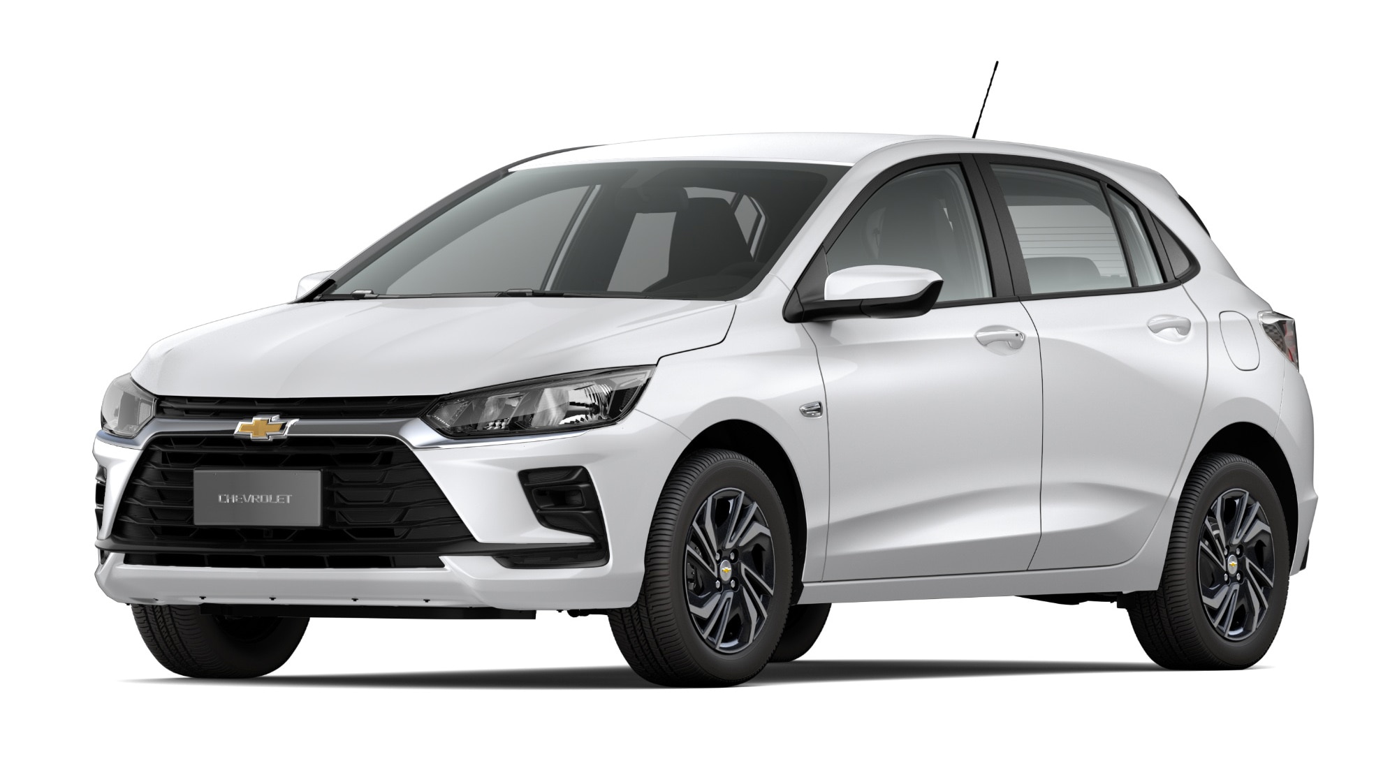 Carro Onix 2027 - Modelo Turbo MT na cor Branco Summit